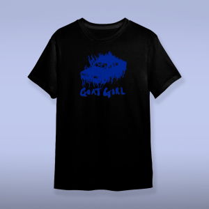 Goat Girl Car Black T-shirt